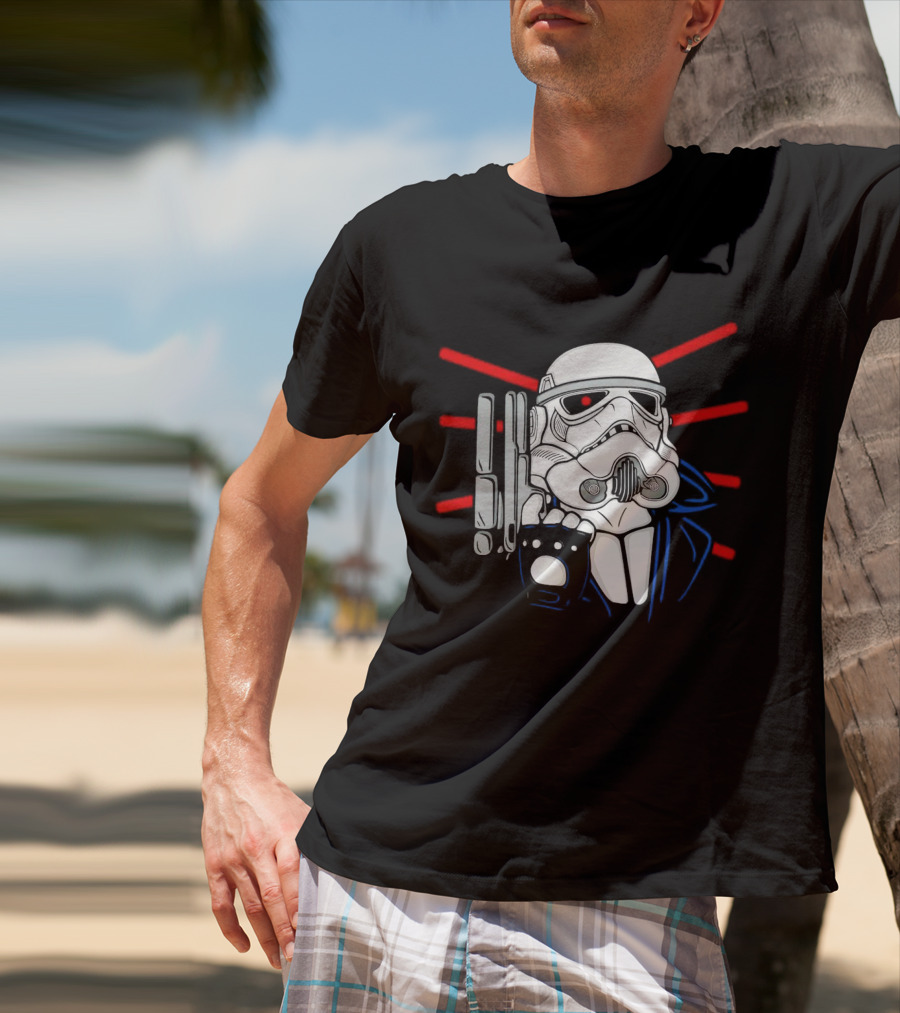 Star Wars Stormtrooper Meets The Terminator Mashup The Storminator T-Shirt