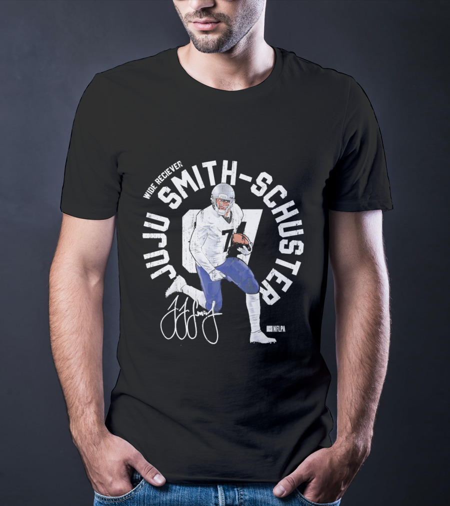 Wide Receiver Juju Smith-Schuster New England Patriots NFLPA Graphic 07 T-Shirt