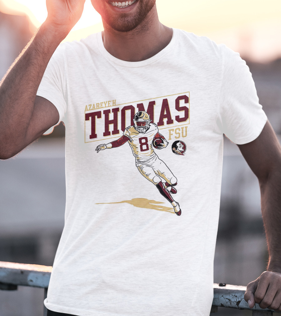 Azareye’h Thomas FSU Florida State Seminoles Football Caricature T-Shirt