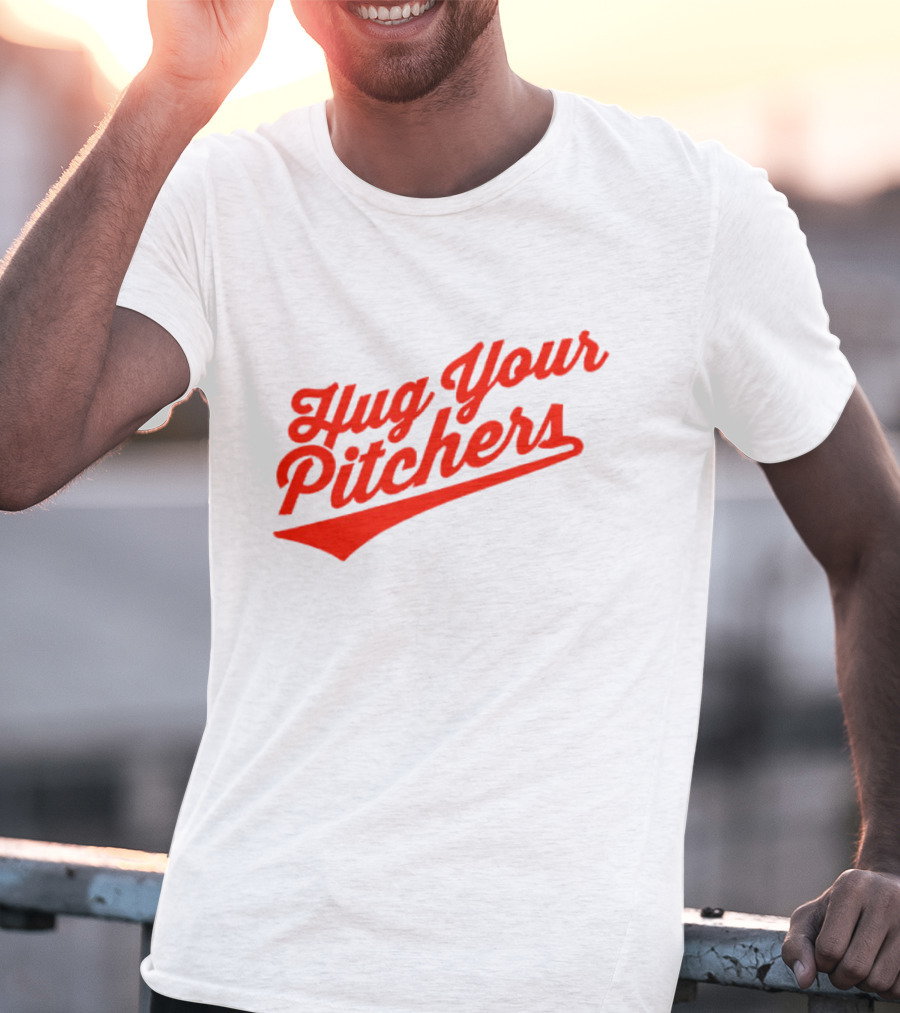 Baltimore Orioles Hug Your Pitchers Baseball Script T-Shirt
