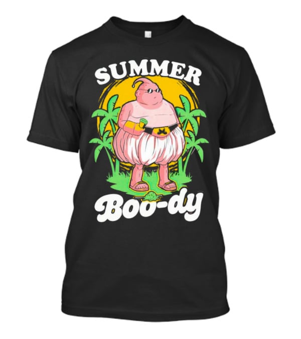 Summer Boo-dy Majin Buu Beach Vibes Palms Sun Fun T-Shirt