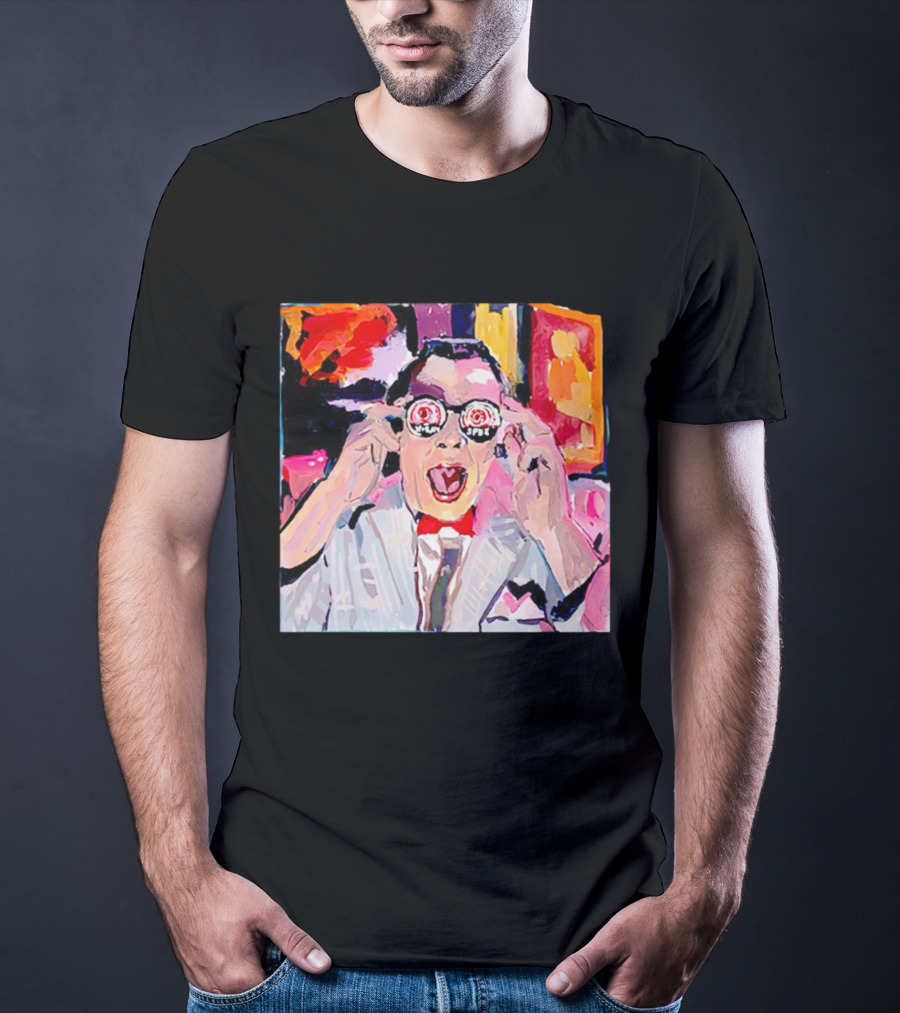 Pee Wee Herman 80s Jambi Playhouse Retro Glasses T-Shirt