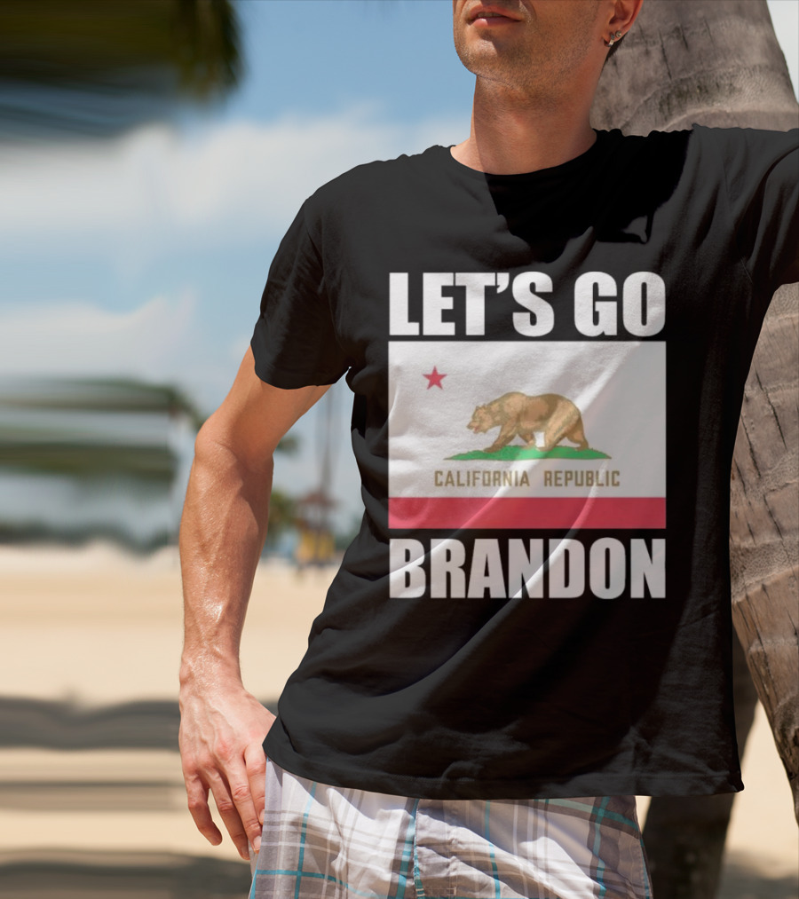 LET’S GO BRANDON CALIFORNIA REPUBLIC FLAG T-Shirt