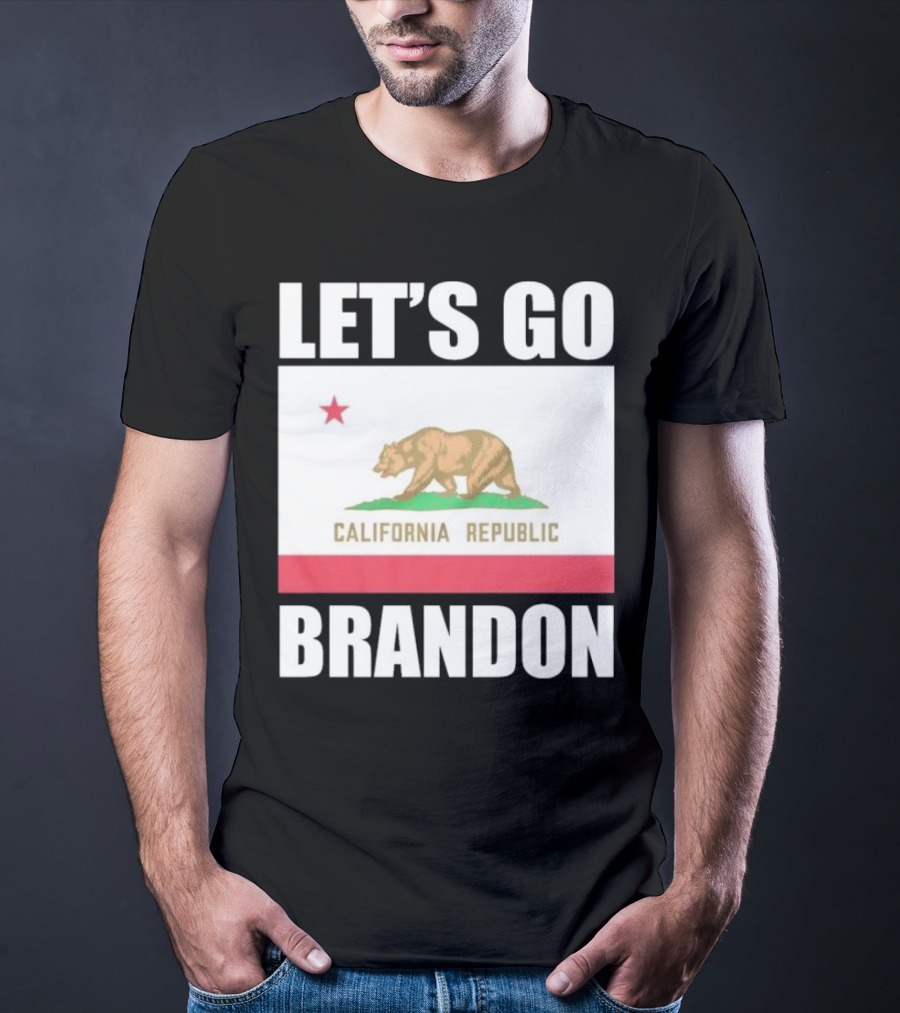 LET’S GO BRANDON CALIFORNIA REPUBLIC FLAG T-Shirt