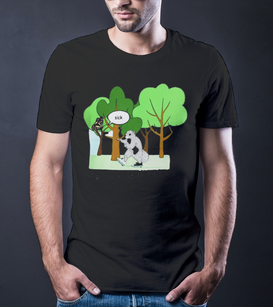 Nature Is Heelying Sick With Trees And Butterfly T-Shirt