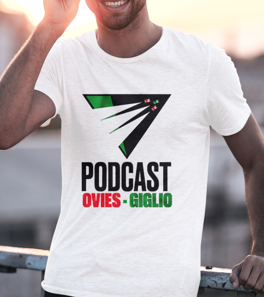 Podcasts Ovies Giglio Football Discussion With Triangular Color Stream T-Shirt