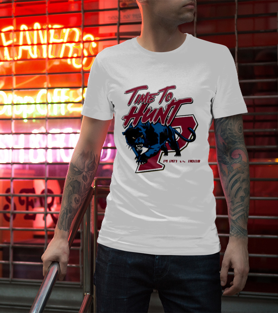 Time To Hunt Perry Vs. Hoco Panther Gold Out T-Shirt