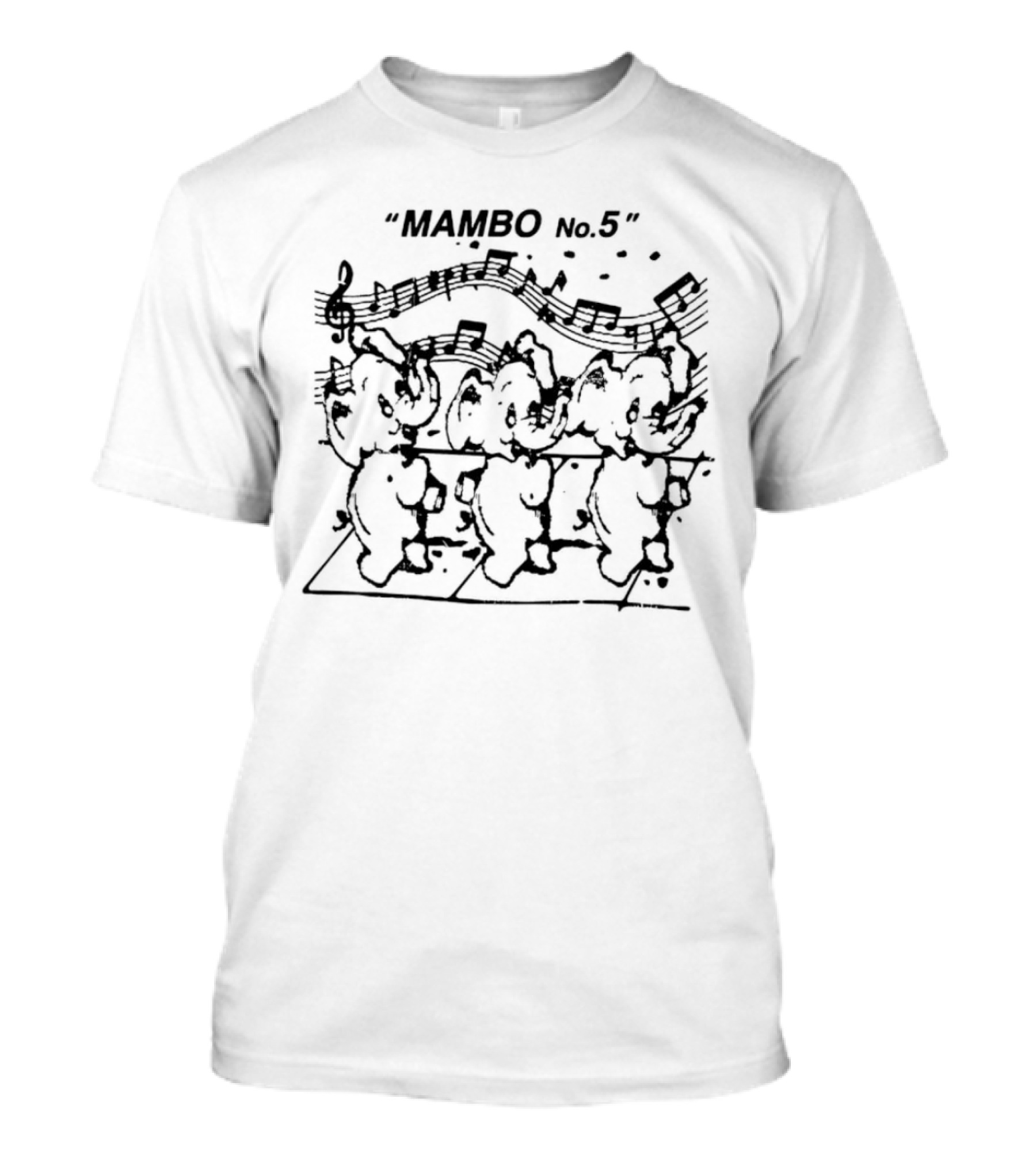 Elephant Mambo No. 5 Music Dancing Elephants T-Shirt