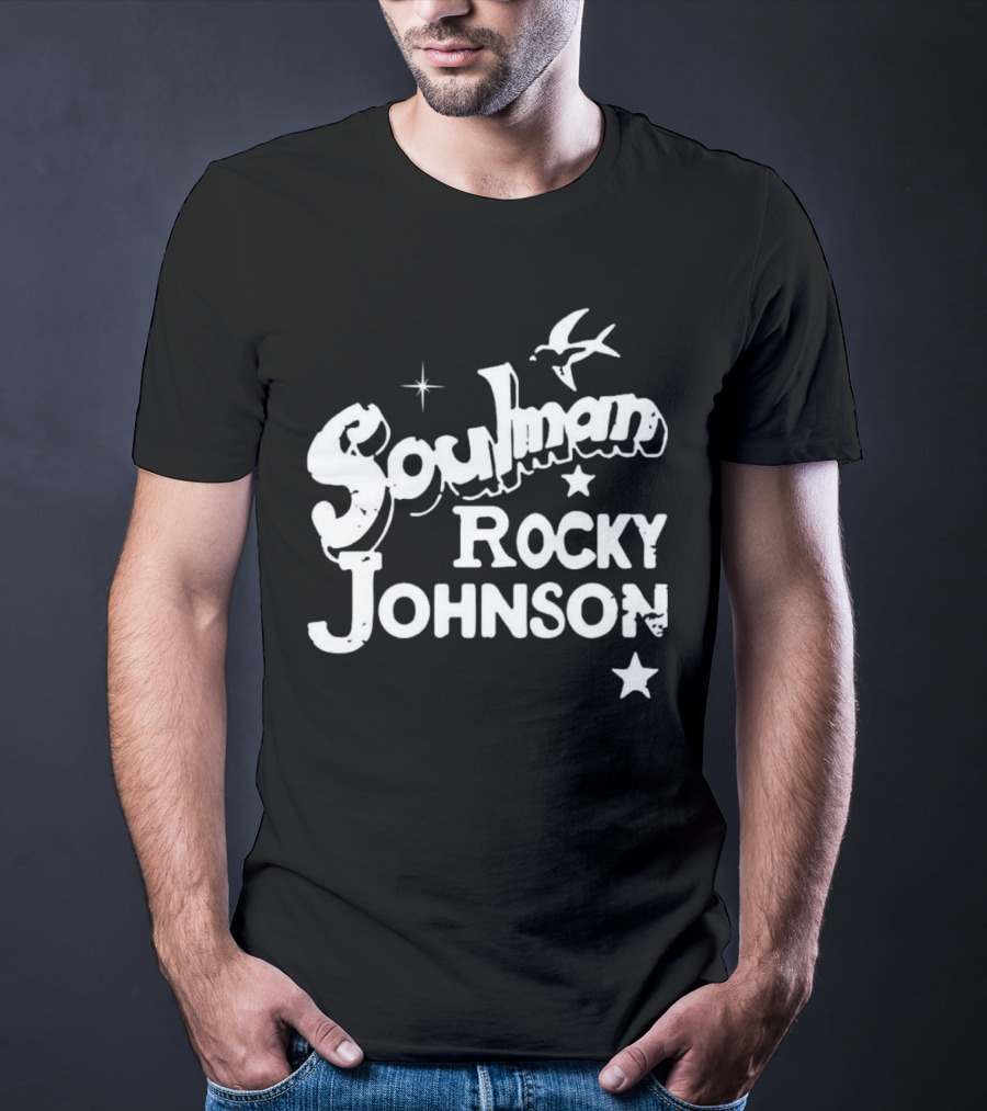 Soulman Rocky Johnson Bird And Star T-Shirt