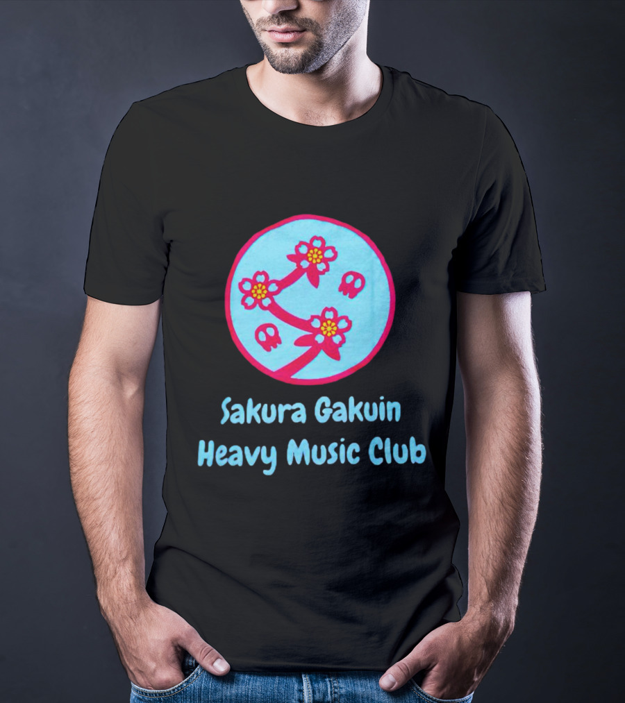Sakura Gakuin Heavy Music Club Cherry Blossom Skulls T-Shirt