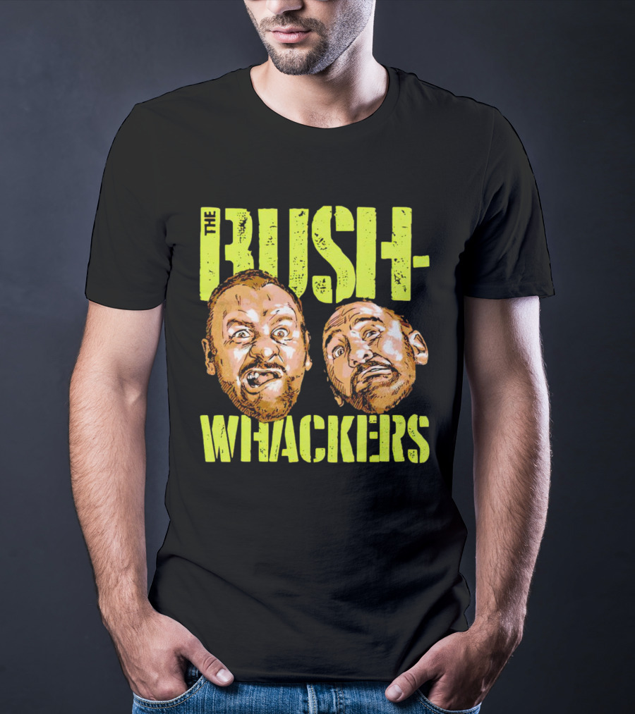 The Bushwhackers Wrestling Legends Bold Retro Faces T-Shirt