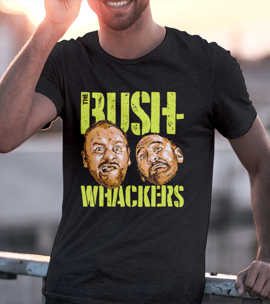 The Bushwhackers Wrestling Legends Bold Retro Faces T-Shirt