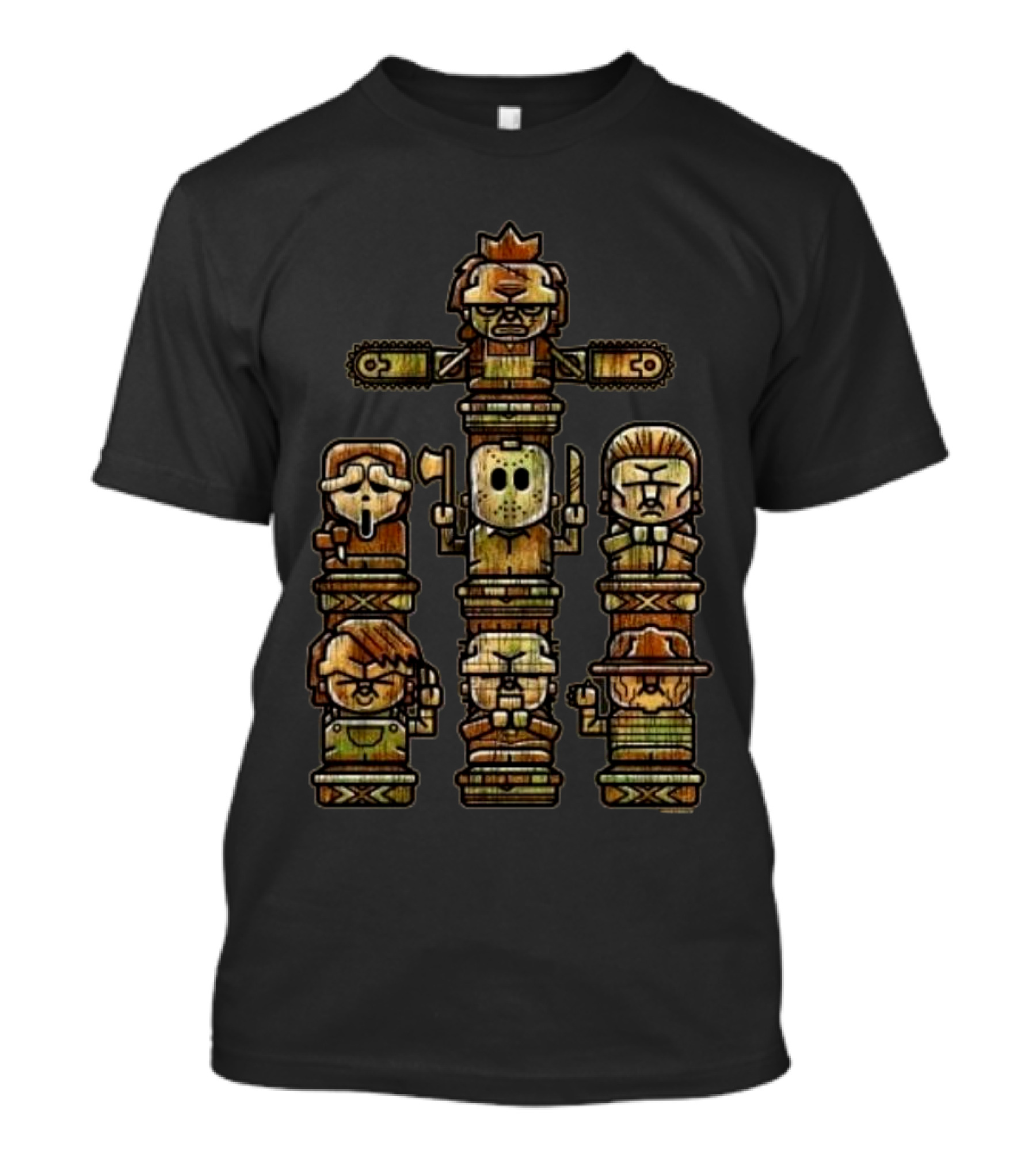 Horror Gods Totem Icons T-Shirt