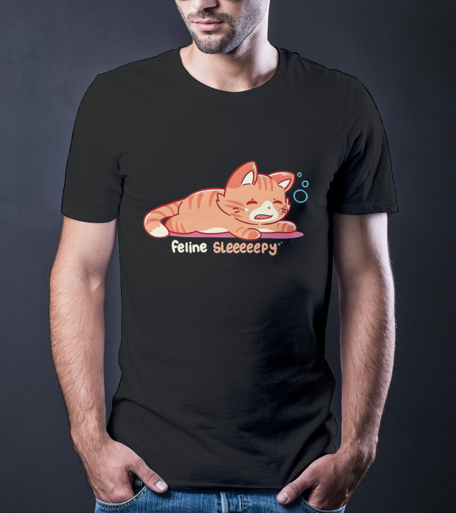 Feline Sleeeeepy Cat T-Shirt
