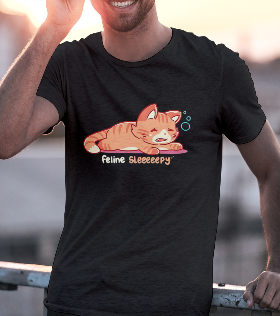 Feline Sleeeeepy Cat T-Shirt