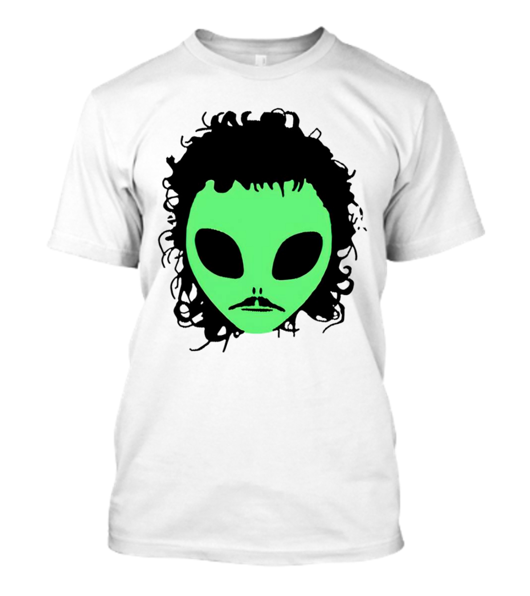 Kurtis Conner Eh Alien Green Face Black Hair T-Shirt