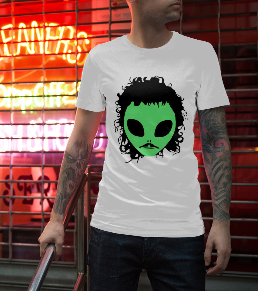 Kurtis Conner Eh Alien Green Face Black Hair T-Shirt