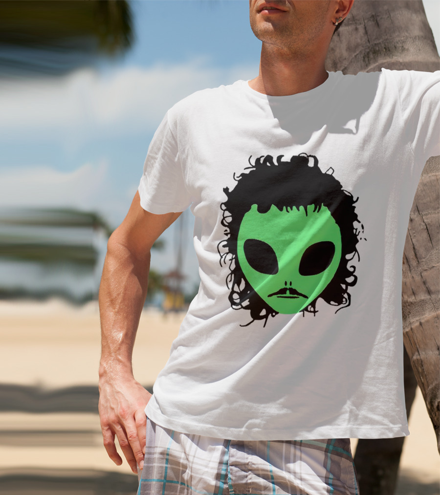 Kurtis Conner Eh Alien Green Face Black Hair T-Shirt