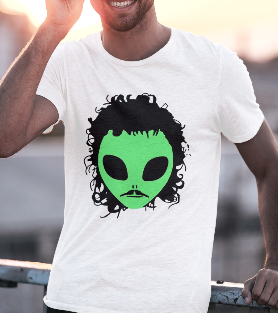 Kurtis Conner Eh Alien Green Face Black Hair T-Shirt