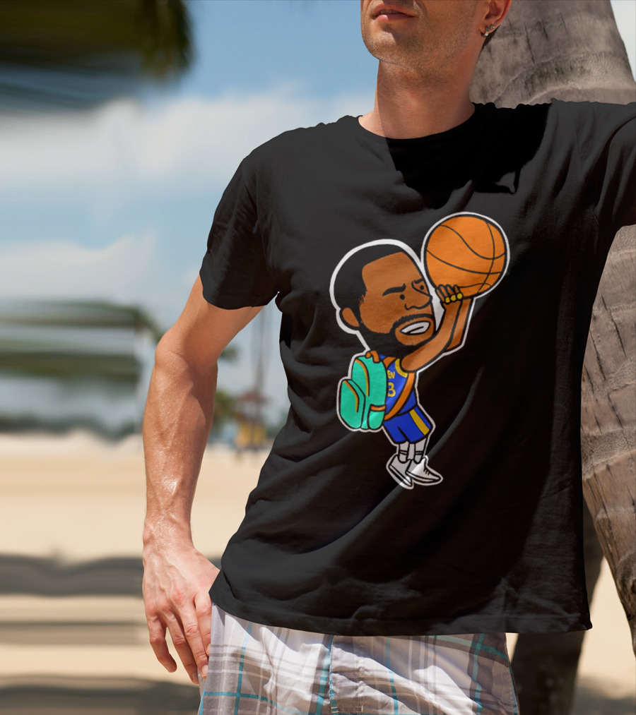 Dray Backpack Basketball Player Cartoon T-Shirt