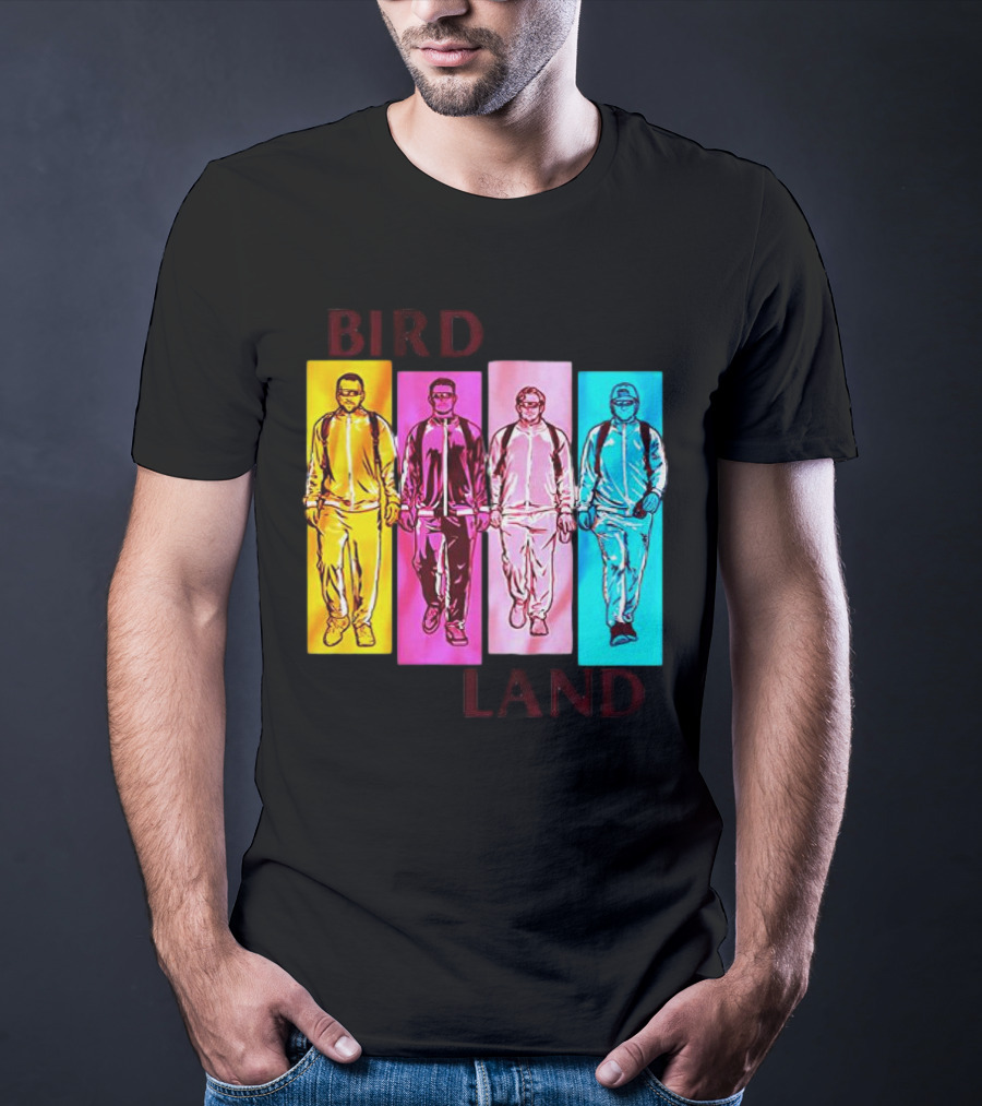 Baltimore Birdland Power Rangers Walking In Vibrant Colors T-Shirt