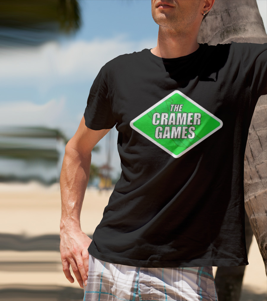 The Cramer Games Green Diamond Logo With Roller Coaster Element T-Shirt