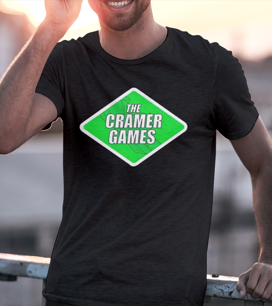 The Cramer Games Green Diamond Logo With Roller Coaster Element T-Shirt