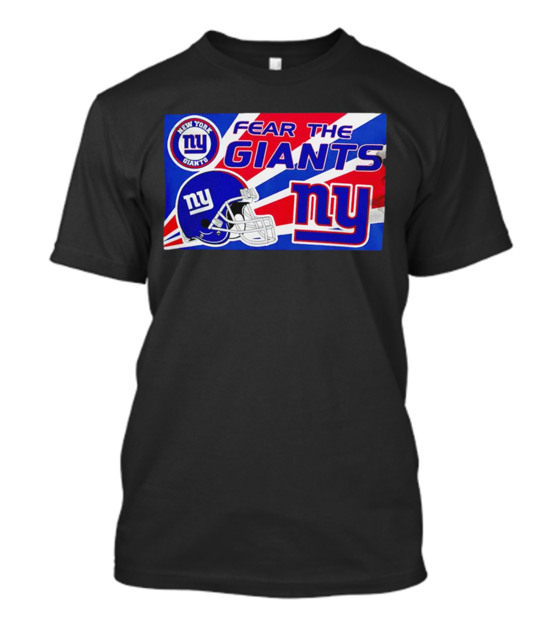 Fear The Giants New York Giants NFL Ny Helmet T-Shirt