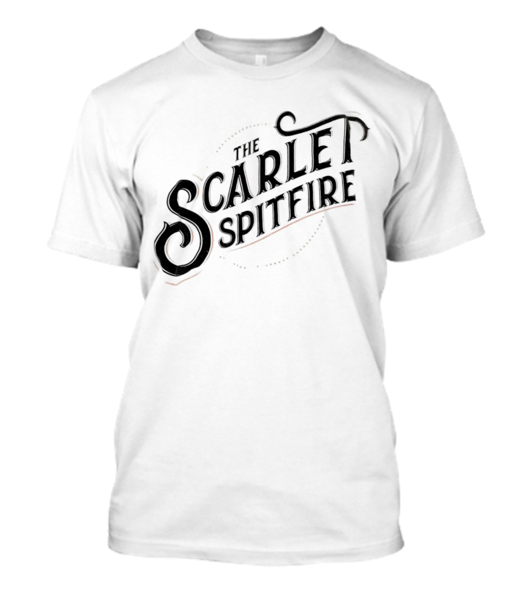 The Scarlet Spitfire Bold Vintage Typography T-Shirt