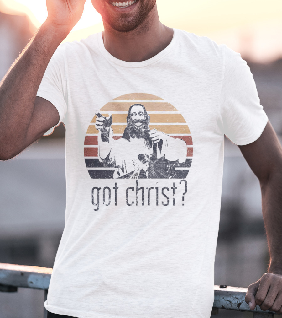 Got Christ Vintage Retro Sunset T-Shirt
