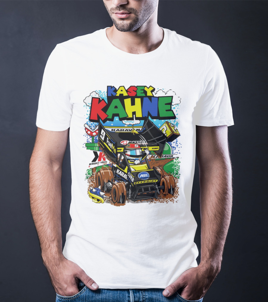 Kasey Kahne KKR Dirt Karavan Curb Racing Cartoon Fuel Me T-Shirt