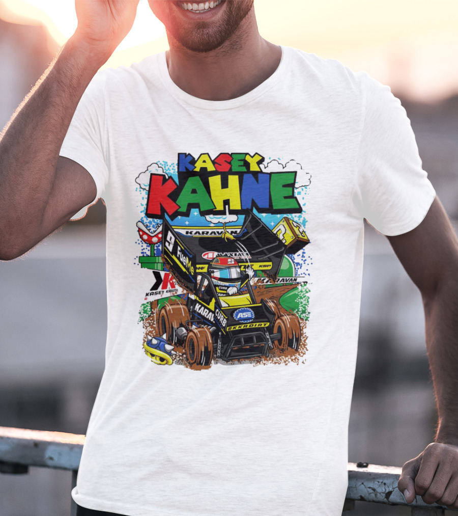 Kasey Kahne KKR Dirt Karavan Curb Racing Cartoon Fuel Me T-Shirt