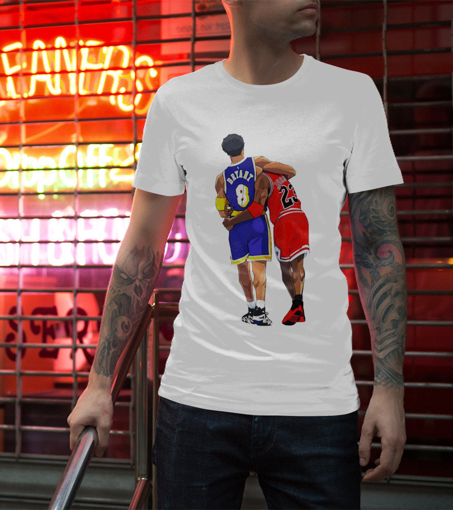 Kobe Bryant Michael Jordan Forever 8 23 Lakers Bulls T-Shirt