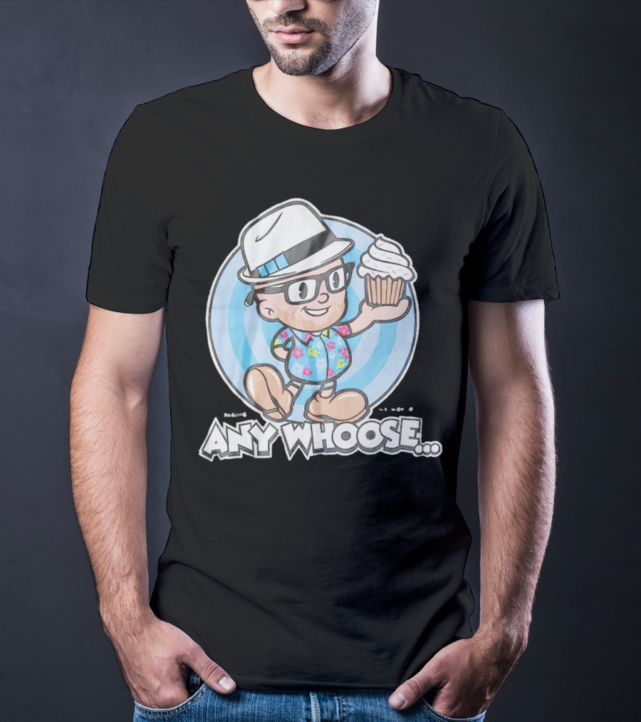 Paging Mr Morrow Any Whoose Cupcake Quirky Cartoon T-Shirt