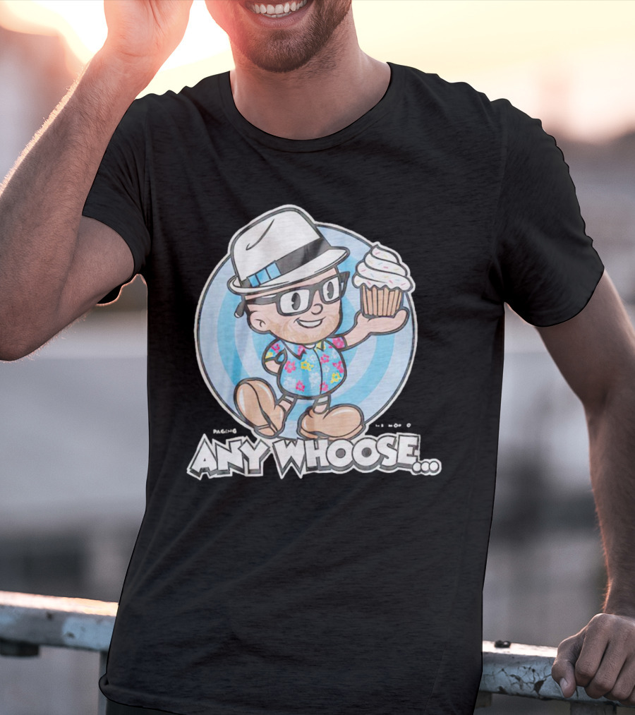 Paging Mr Morrow Any Whoose Cupcake Quirky Cartoon T-Shirt