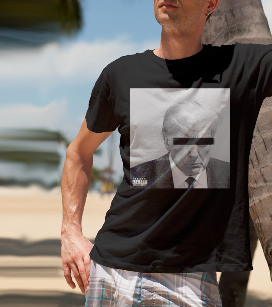 Parental Advisory Explicit Content Black Bar Over Eyes T-Shirt