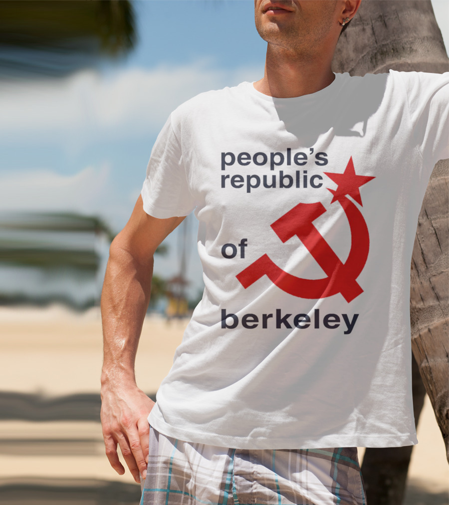 People's Republic Of Berkeley Communist Hammer And Sickle T-Shirt