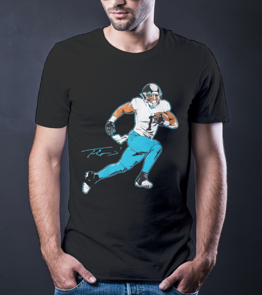 Travis Etienne Jacksonville Jaguars Signature Pose T-Shirt