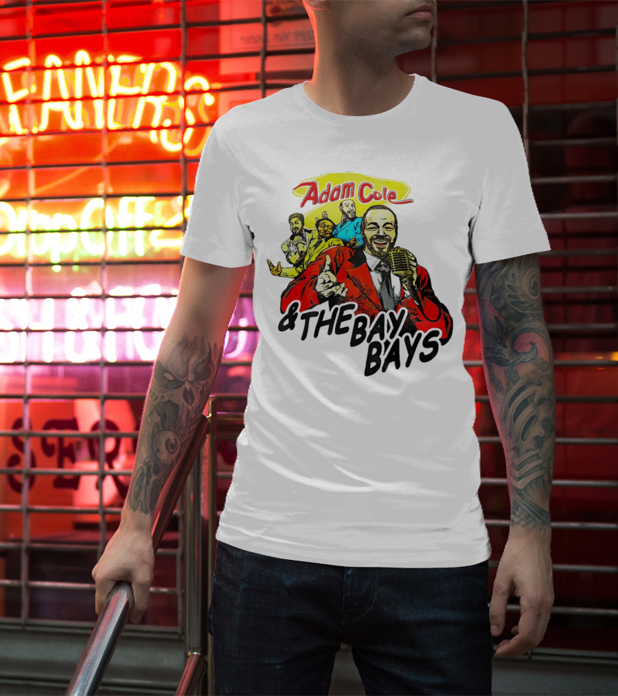Adam Cole And The Bay Bays Retro Singers Comic T-Shirt