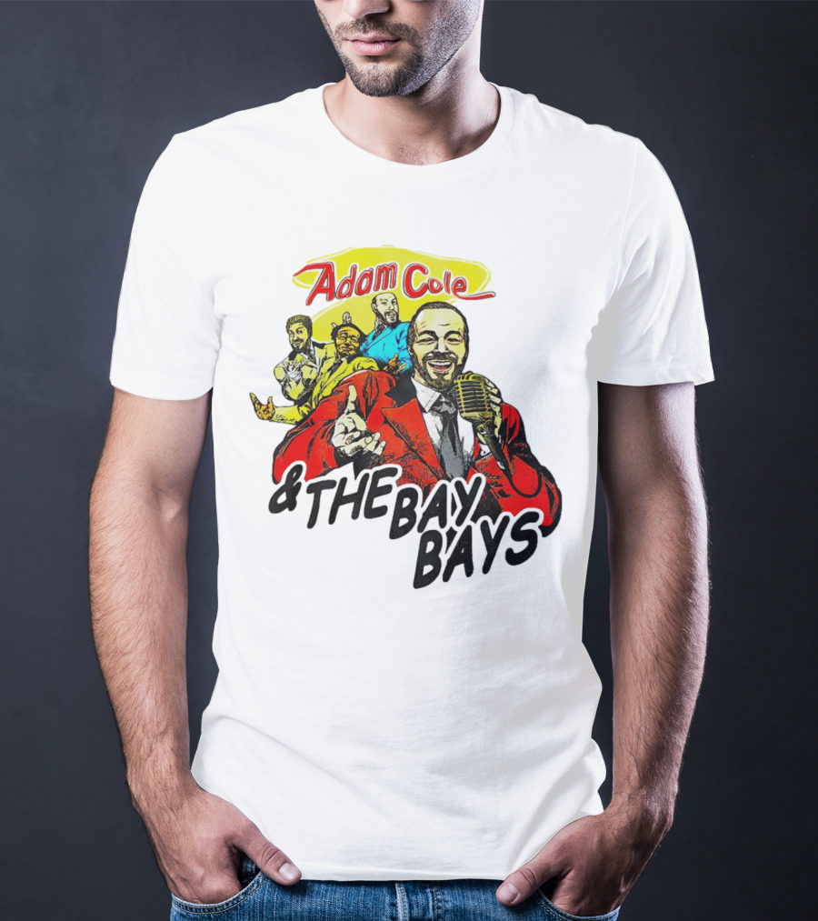Adam Cole And The Bay Bays Retro Singers Comic T-Shirt