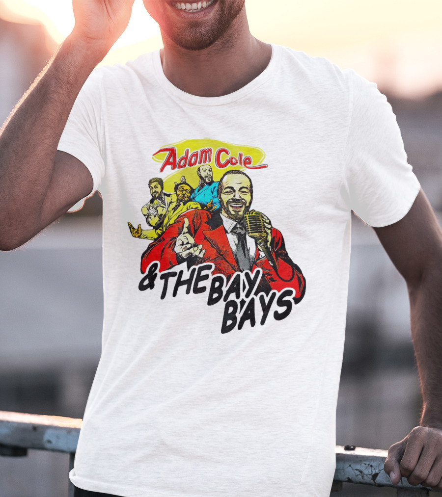 Adam Cole And The Bay Bays Retro Singers Comic T-Shirt
