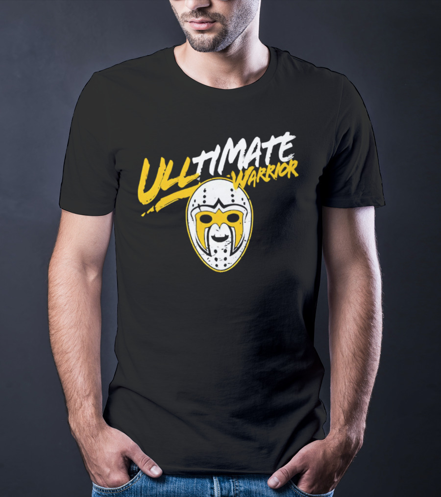 Boston Bruins Linus Ullmark Ultimate Warrior Mask T-Shirt