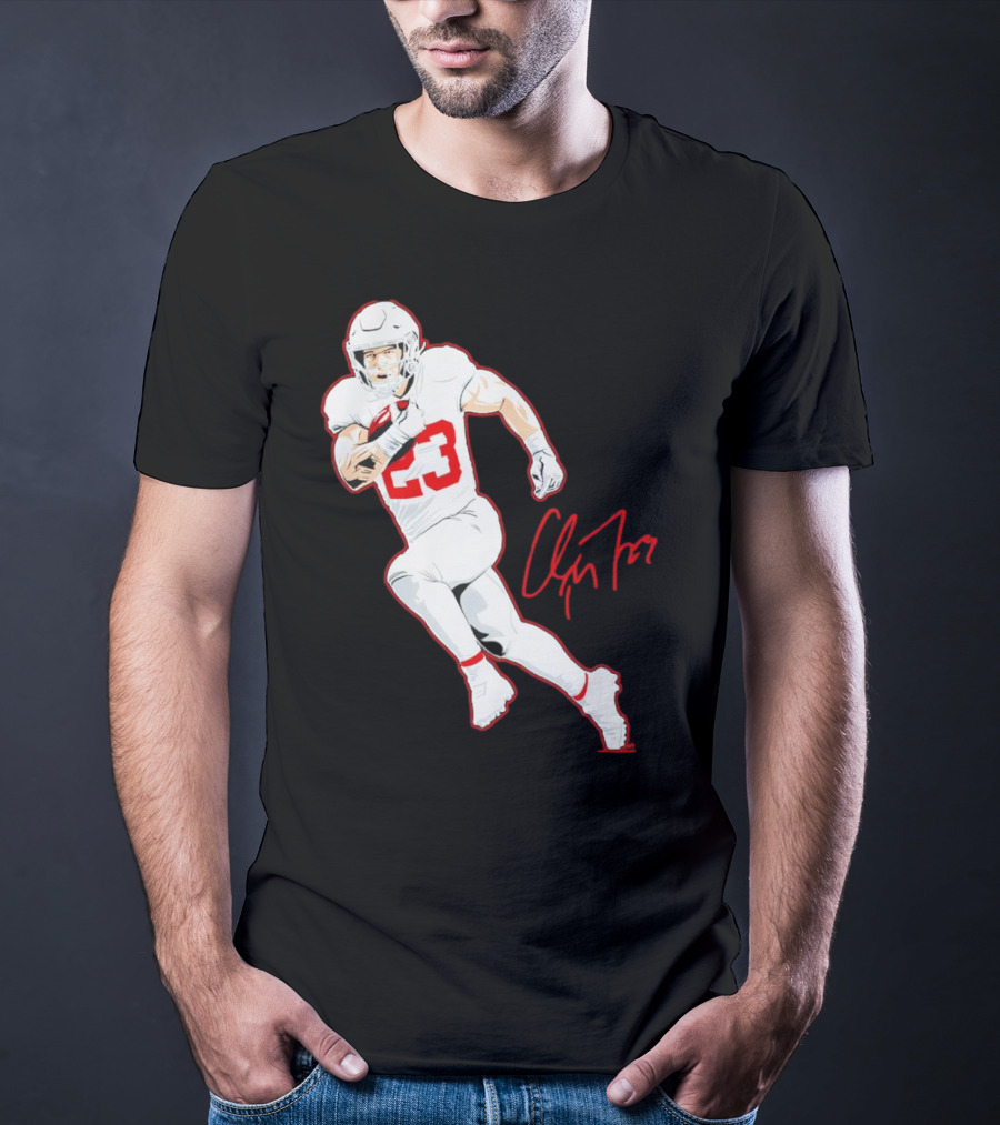 Christian McCaffrey 23 San Francisco 49ers Signature Pose T-Shirt