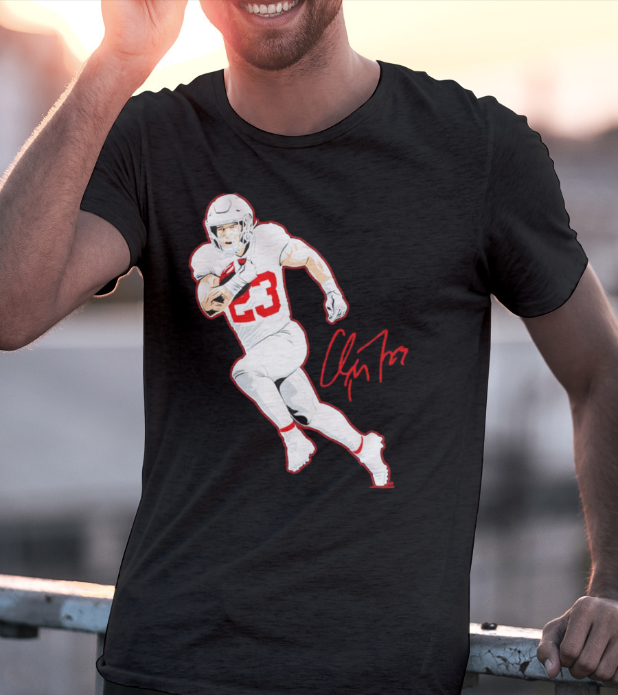 Christian McCaffrey 23 San Francisco 49ers Signature Pose T-Shirt