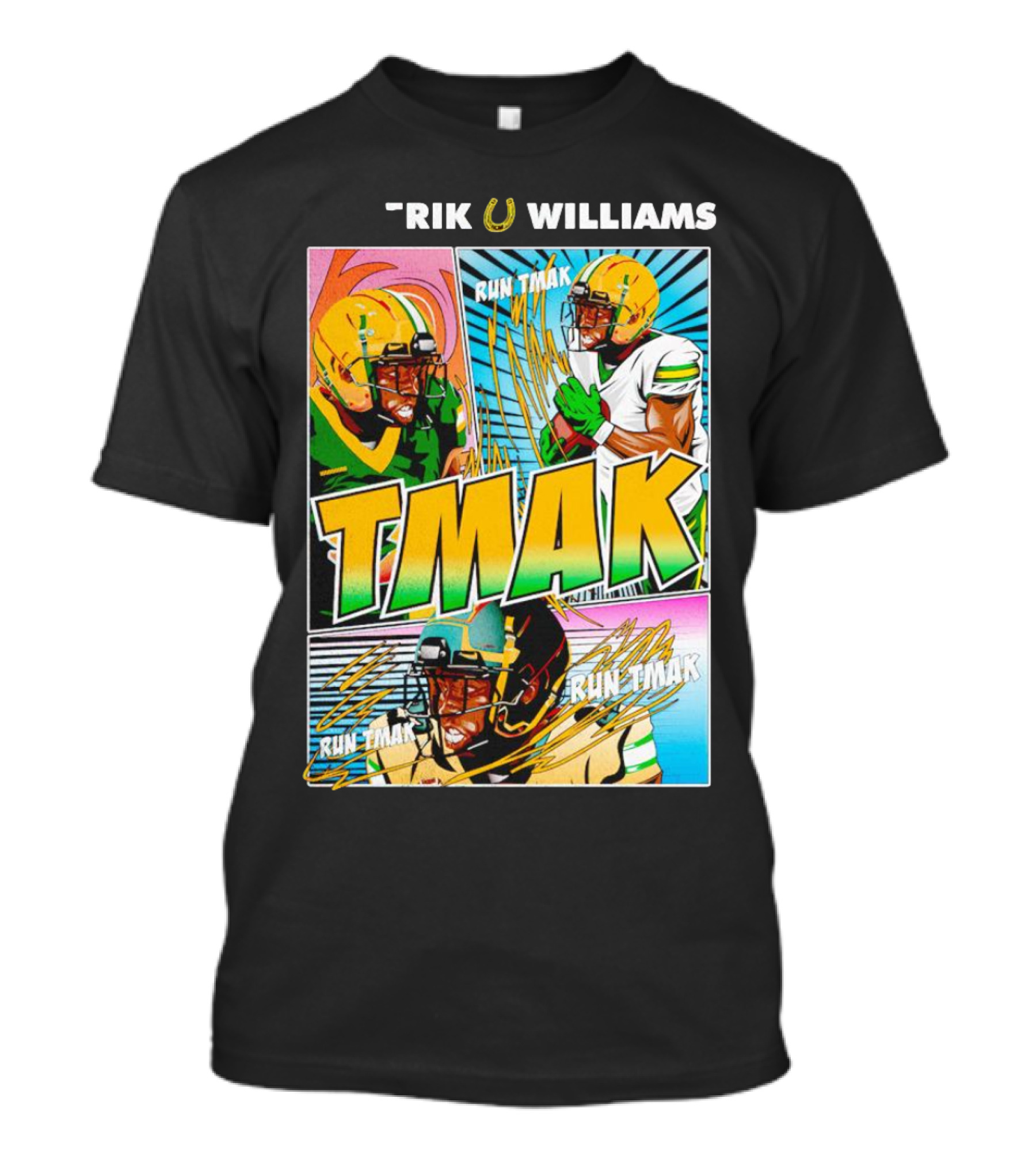 Tamerik Williams TMak Run Tmak North Dakota State Bison Football Comic T-Shirt