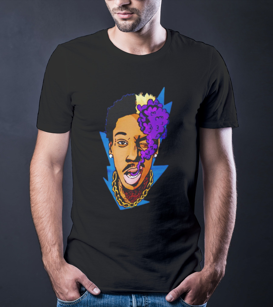 Wiz Khalifa Smoking Purple Cloud T-Shirt