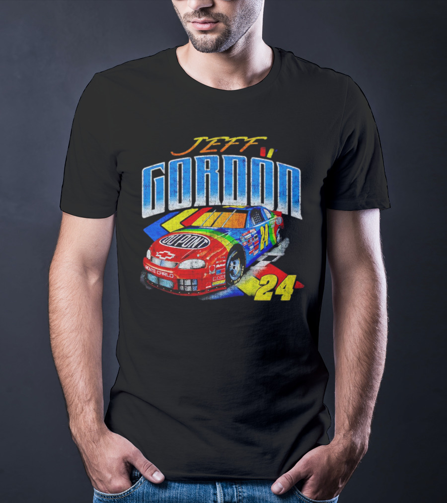 Jeff Gordon Dupont Monte Carlo NASCAR 24 Racing Car T-Shirt