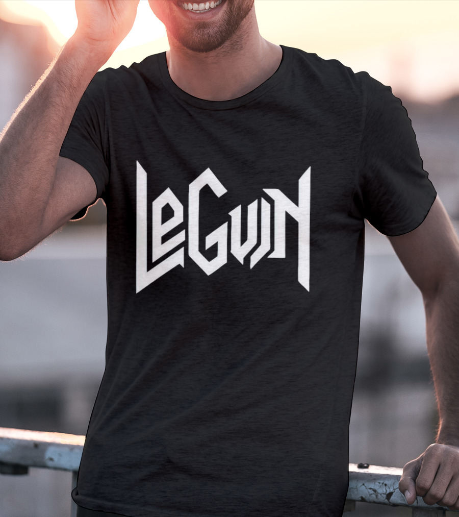 LeGuin Logo On Matt Bell T-Shirt