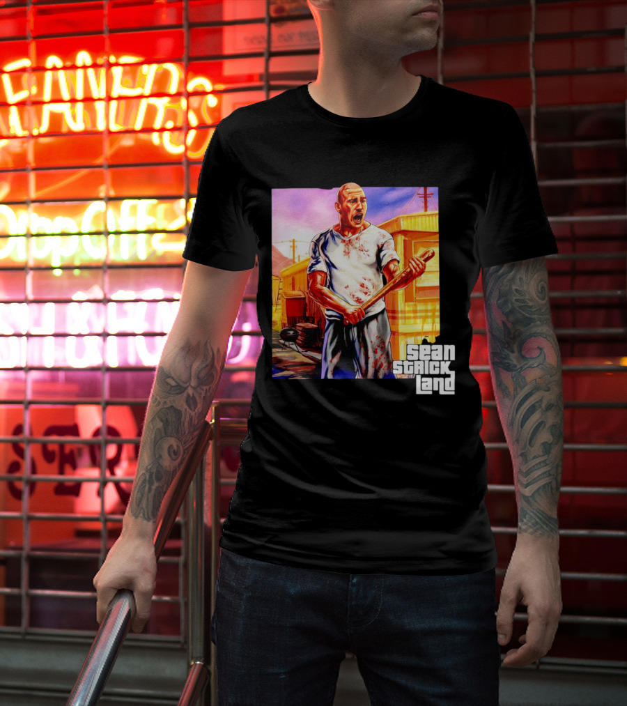 Sean Strickland Full Violence Five Star Bloodied T-Shirt