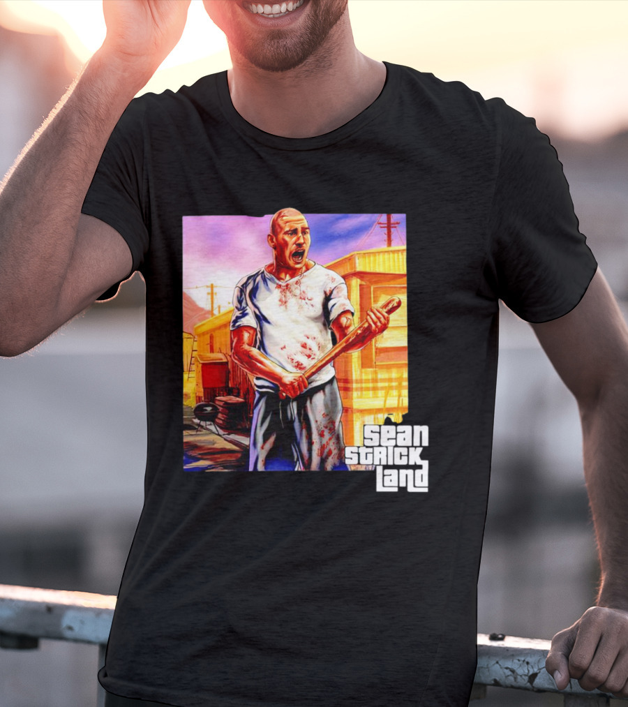 Sean Strickland Full Violence Five Star Bloodied T-Shirt